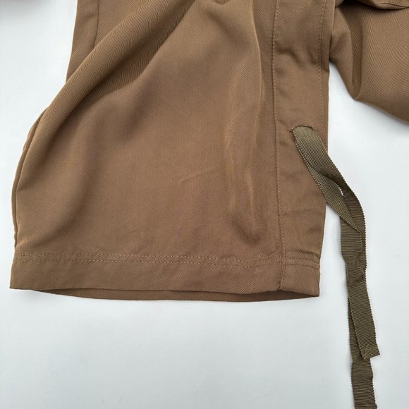 Belle Gray by Lisa Rinna Size L Taupe Light Brown Elastic Waist Pants - Picture 7 of 7